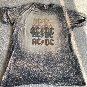 Bleached AC/DC tee. Size medium.